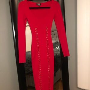 Red midi dress! Brand new!